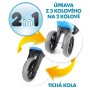 Odrážedlo Funny Wheels Rider Sport 2v1 dětské odstrkovadlo Růžové plast