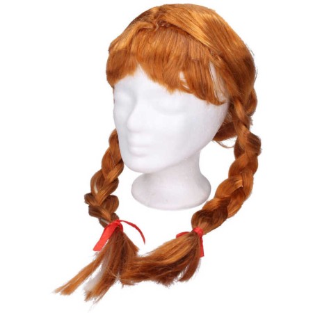 KARNEVAL Paruka zrzavá s copánky *KARNEVALOVÝ DOPLNĚK*