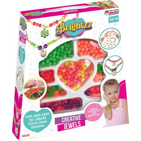 BINO Navlékací korálky s přívěsky kreativní sada výroba dětské bižuterie