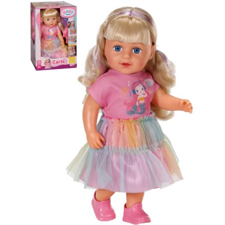 ZAPF BABY BORN Panenka Carla 43cm set s kadeřnickými doplňky
