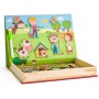 WOODY DŘEVO Puzzle skládačka magnetické tvary 64ks Statek