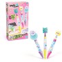 Style4Ever DIY Stylové pero s ozdobami set 2 pera + zvýrazňovač 2 druhy