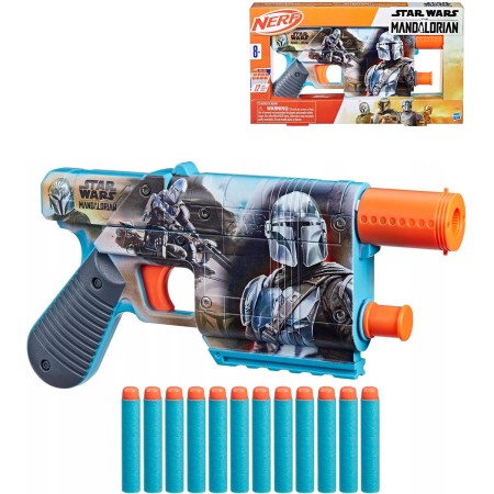HASBRO NERF Star Wars The Mandalorian pistole set blaster + 12 šipek