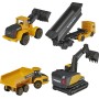 MAJORETTE Auto Volvo stavební kovové volný chod set 4ks