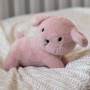 LITTLE DUTCH PLYŠ Pejsek Snuffie Fluffy Pink 25cm růžový pro miminko