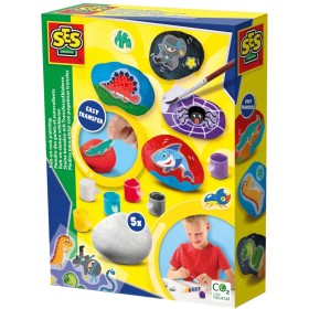 SES CREATIVE Malování kamínků kreativní set se samolepkami
