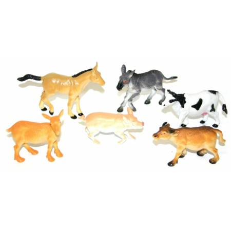 Zvířata domácí farma plastové figurky zvířátka set 5ks v sáčku