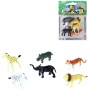 Zvířata divoká Safari 6cm plastové figurky zvířátka set 6ks blistr
