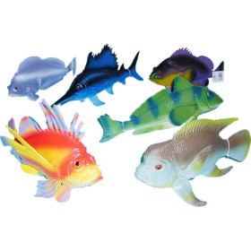 Rybka tropická 24-36cm figurka ryba 6 druhů plast