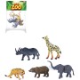 Zvířata divoká Safari 8-10cm plastové figurky zvířátka set 5ks v sáčku
