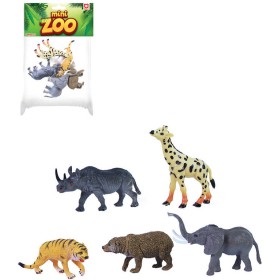 Zvířata divoká Safari 8-10cm plastové figurky zvířátka set 5ks v sáčku