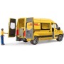 BRUDER 02670 Auto Mercedes-Benz Sprinter DHL set s řidičem a doplňky