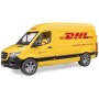 BRUDER 02670 Auto Mercedes-Benz Sprinter DHL set s řidičem a doplňky