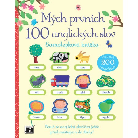 JIRI MODELS Mých prvních 100 anglických slov knížka samolepková