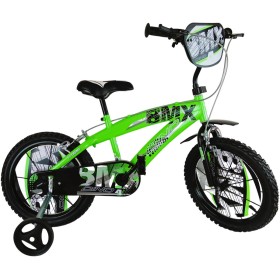 ACRA Kolo DINO BIKES BMX 12" chlapecké zelené balanční kolečka CSK5125