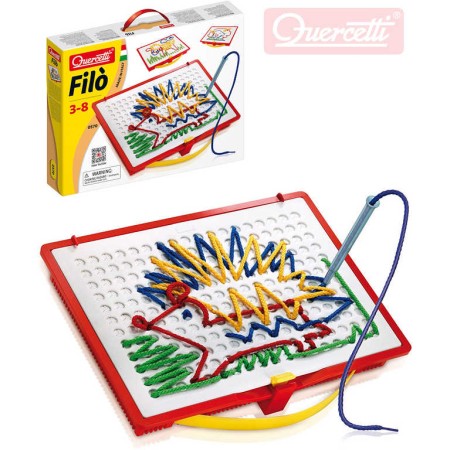 QUERCETTI Filo kreativní vyšívací sada kufřík s bavlnkami a předlohami