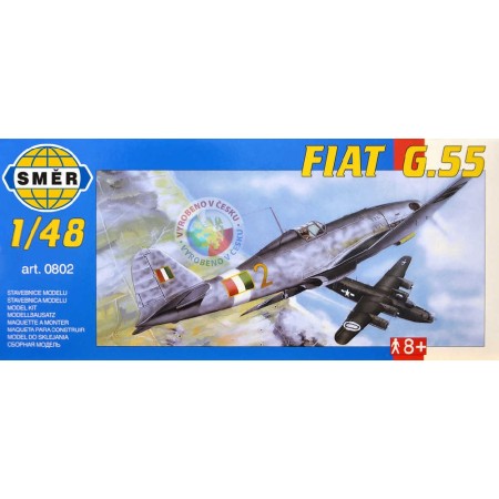 SMĚR Model letadlo Fiat G 55 1:48 (stavebnice letadla)