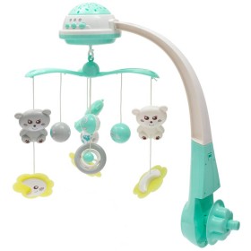 Kolotoč baby nad postýlku s projektorem 2v1 na baterie Světlo Zvuk pro miminko