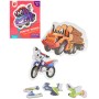 PUZZLE 6v1 Dopravní prostředky velké dílky 18ks skládačka v krabici