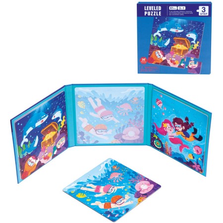 BINO PUZZLE Magnetické 3v1 moře skládačka 61 dílků
