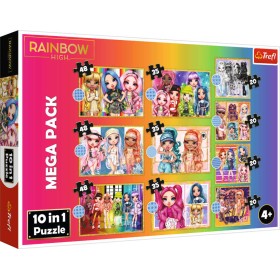 TREFL PUZZLE Rainbow High 10v1 skládačka 200 dílků