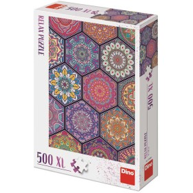 DINO Puzzle 500 dílků XL Mandaly 47x66cm skládačka