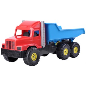 Auto nákladní 77cm červeno-modré sklápěčka (Tatra) na písek plast
