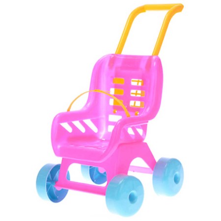 MAD Kočárek barevný BUGGY růžový 48x41x29cm pro panenku miminko