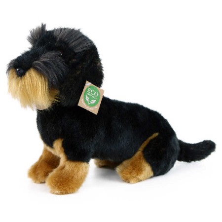 PLYŠ Pes jezevčík drsnosrstý 30cm sedící Eco-Friendly *PLYŠOVÉ HRAČKY*