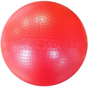 ACRA Míč overball 230mm červený fitness gymball rehabilitační do 90kg
