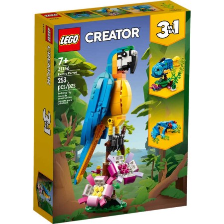 LEGO CREATOR Exotický papoušek 3v1 31136 STAVEBNICE