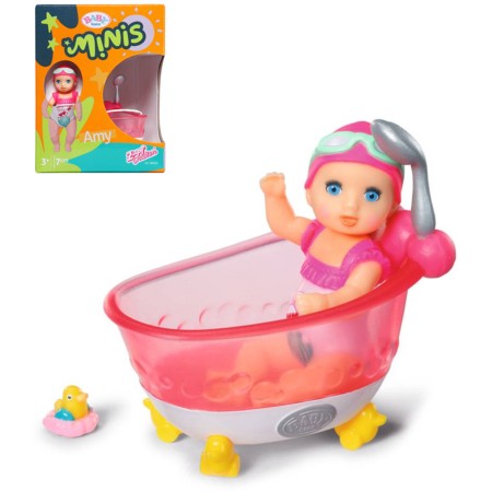ZAPF BABY BORN Panenka Minis Amy herní set s vanou