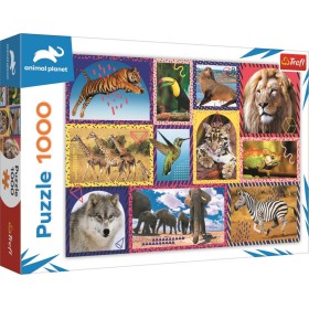 TREFL PUZZLE Animal Planet Divoká příroda 68x48cm skládačka 1000 dílků