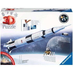 RAVENSBURGER Puzzle 3D Vesmírná raketa Saturn V 440 dílků 92cm skládačka