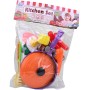 Kuchyňská sada barevné dětské nádobí + makety potravin plast
