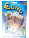 Peníze dětské papírové EURO bankovky set 119ks do hry na kartě