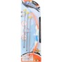 Luk 42cm + 3 soft šípy s přísavkami plast 2 barvy dětská sada na kartě