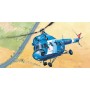 SMĚR Model helikoptéra Vrtulník Mi 2 Policie 1:48 (stavebnice vrtulníku)