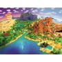 RAVENSBURGER Puzzle Svět Minecraftu 1500 dílků 80x60cm skládačka