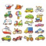 DŘEVO Magnetky dopravní prostředky set 20ks v boxu *DŘEVĚNÉ HRAČKY*