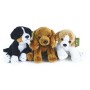 PLYŠ Pes sedící 14cm různé druhy Eco-Friendly *PLYŠOVÉ HRAČKY*