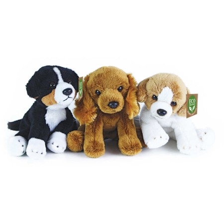 PLYŠ Pes sedící 14cm různé druhy Eco-Friendly *PLYŠOVÉ HRAČKY*