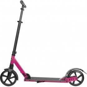 CRIVIT Koloběžka Big Wheel 8" růžová skládací s odpružením