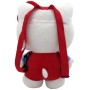 PLYŠ Batůžek 3D postavička kočička Hello Kitty červeno-modrý 25x35cm