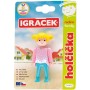 EFKO IGRÁČEK Holčička rodina figurka kloubová na kartě