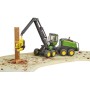 BRUDER 02135 Harvestor John Deere 1270G těžební stroj model plast