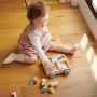 VIGA DŘEVO PolarB Vozík s kostkami baby stavebnice *DŘEVĚNÉ HRAČKY*