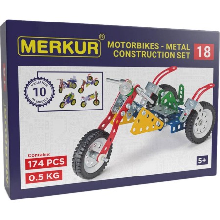 MERKUR 018 Motocykly * KOVOVÁ STAVEBNICE *