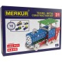 MERKUR M 031 Vláček Železniční modely 220 dílků *KOVOVÁ STAVEBNICE*