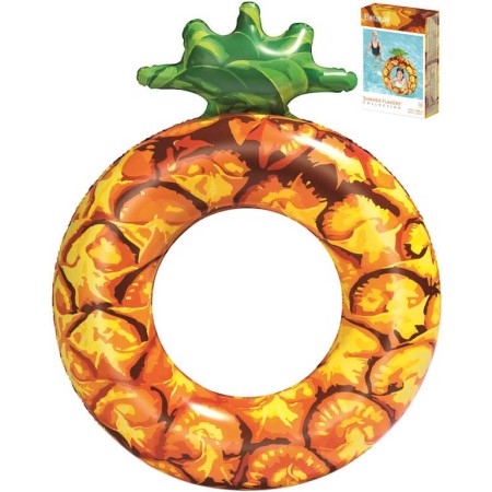 BESTWAY Kruh nafukovací ananas 116cm plavací kolo do vody 36121